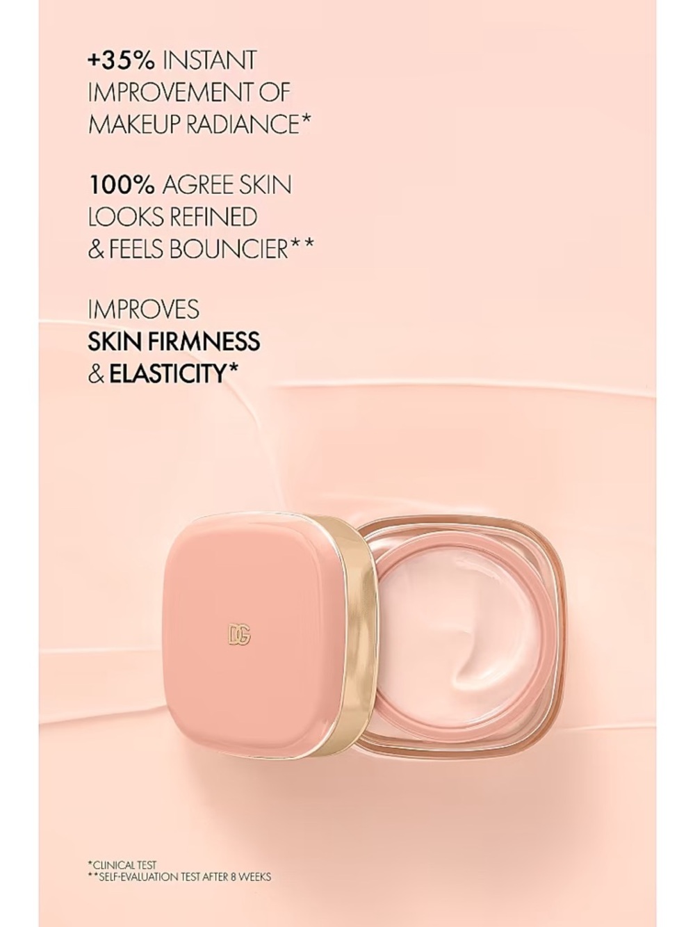 Dolce & Gabbana Glow-Bounce Ceramide Cream Plumping & Refining Moisturizer 4.5ml